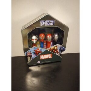 Disney 100 Marvel PEZ Dispenser and Refills Set of 4 New Sealed Tin (09/01/2027)